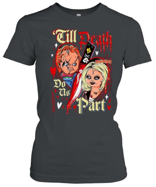 Till Death Do Us Part Chucky And Tiffany Bride Halloween Horror  Classic Women's T-shirt