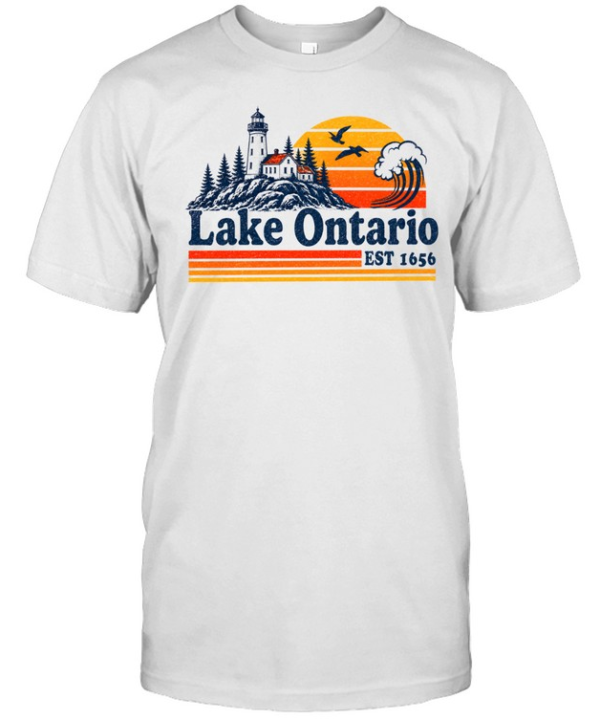 Vintage Lake Ontario Great Lakes  Classic Men's T-shirt