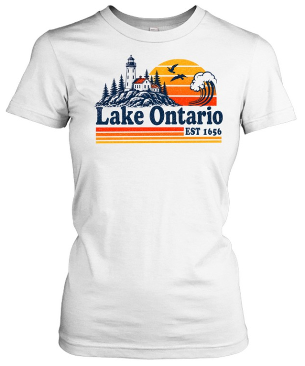 Vintage Lake Ontario Great Lakes  Classic Women's T-shirt