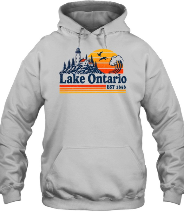 Vintage Lake Ontario Great Lakes  Unisex Hoodie