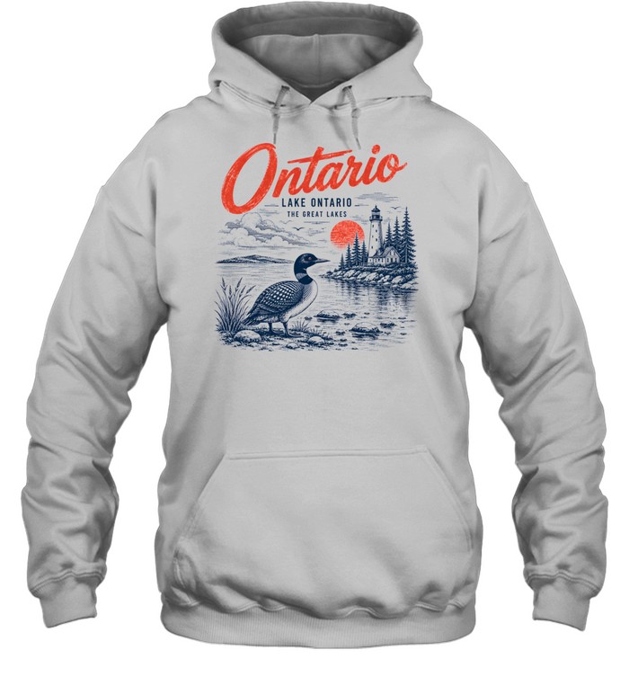 Vintage Loon Lighthouse Graphic Tee Unisex Hoodie Vintage Loon Lighthouse Graphic Tee Unisex Hoodie